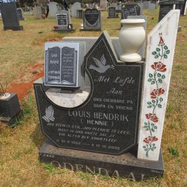 ODENDAAL Louis Hendrik 1952-2002 :: ODENDAAL Louis Hendrik 1977-2010