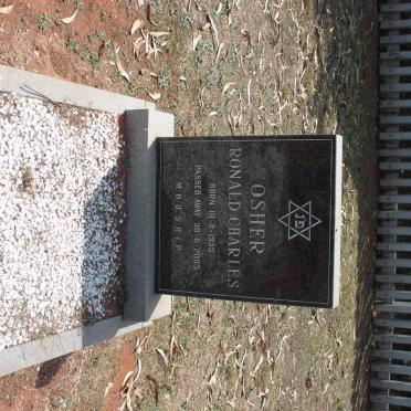 OSHER Ronald Charles 1933-2003