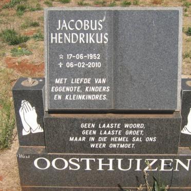 OOSTHUIZEN Jacobus Hendrikus 1952-2010