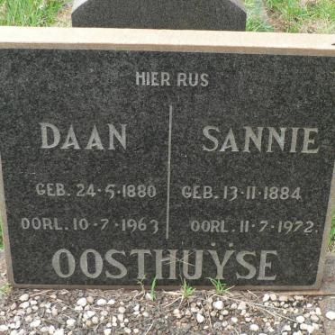 OOSTHUYSE Daan 1880-1963 &amp; Sannie 1884-1972