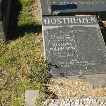 OOSTHUIZEN Susanna Wilhelmina 1947-1987