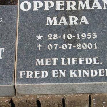 OPPERMAN Mara 1953-2001