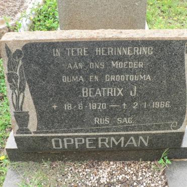 OPPERMAN Beatrix J. 1870-1966