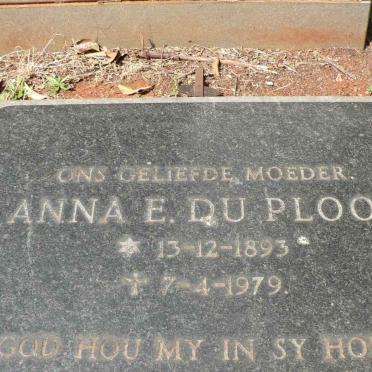 PLOOY Anna E., du 1893-1979