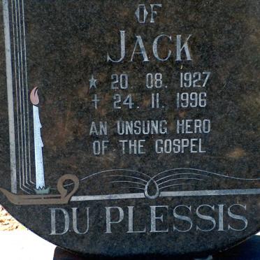 PLESSIS Jack, du 1927-1996