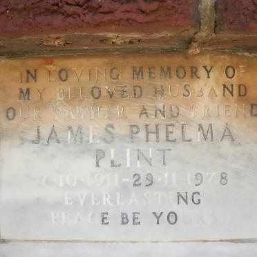 PLINT James Phelma 1911-1978