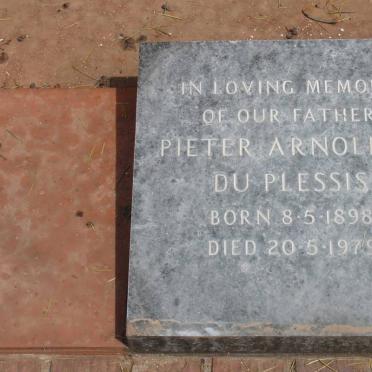 PLESSIS Pieter Arnoldus, du 1898-1979