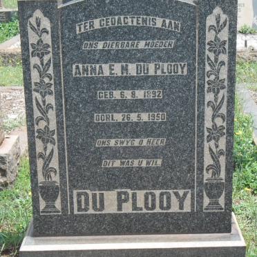 PLOOY Anna E.M., du 1892-1950