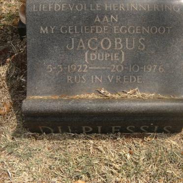PLESSIS Jacobus, du 1922-1976
