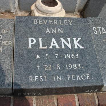 PLANK Beverley Ann 1963-1983