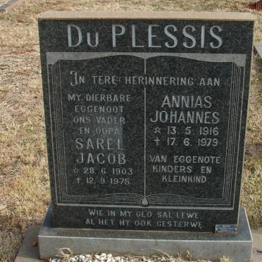 PLESSIS Sarel Jacob, du 1903-1975 :: DU PLESSIS Annias Johannes 1916-1979