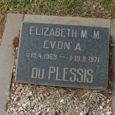 PLESSIS Elizabeth M.M., du 1969-1971