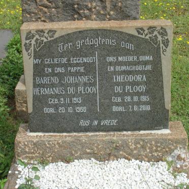 PLOOY Barend Johannes Hermanus, du 1913-1966 &amp; Theodora 1915-2010