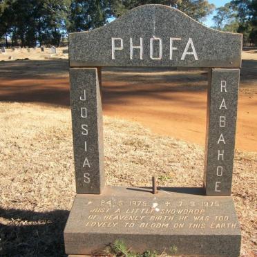 PHOFA Josias Rabahoe 1975-1975