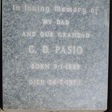PASIO G.D. 1889-1973