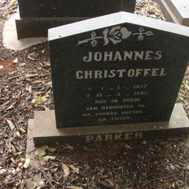 PARKER Johannes Christoffel 1957-1983