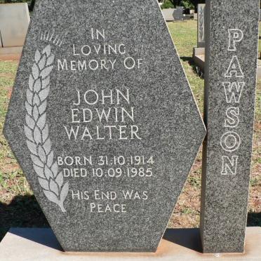 PAWSON John Edwin Walter 1914-1985