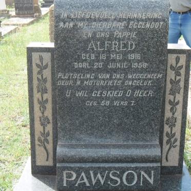 PAWSON Alfred 1916-1958