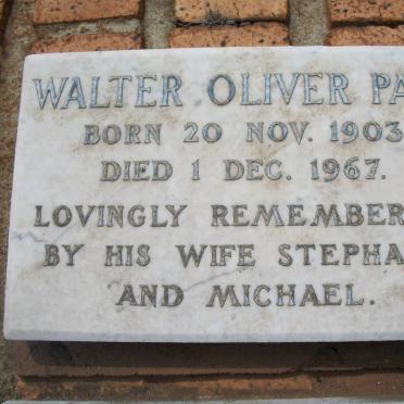 PAIN Walter Oliver 1903-1967