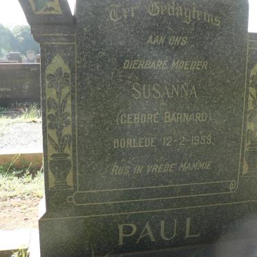 PAUL Susanna BARNARD -1959