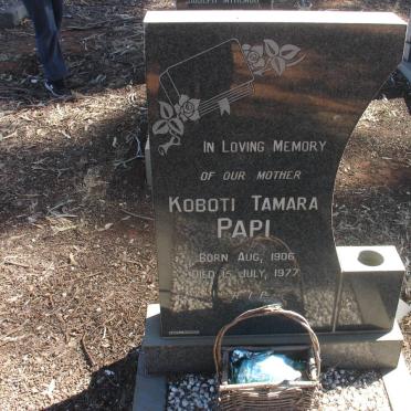 PAPI Koboti Tamara 1906-1977