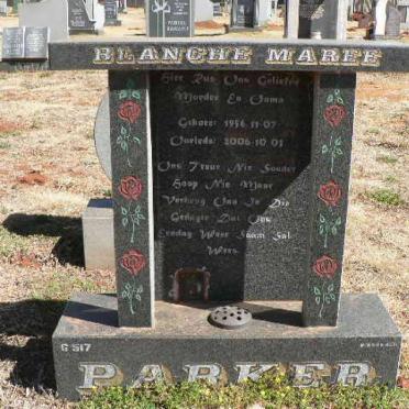 PARKER Blanche Maree 1956-2006