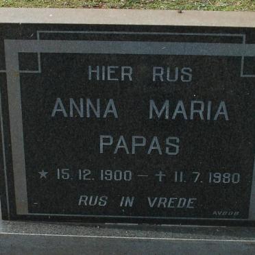PAPAS Anna Maria 1900-1980