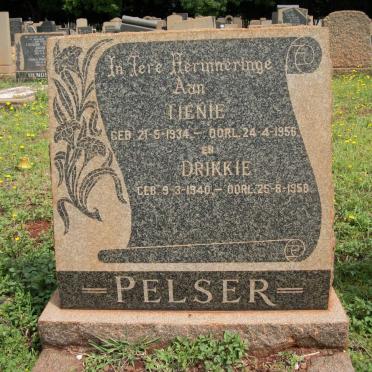 PELSER Tienie 1934-1956 &amp; Drikkie 1940-1958