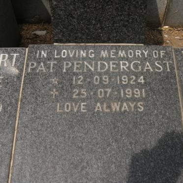 PENDERGAST Pat 1924-1991
