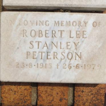 PETERSON Robert Lee Stanley 1915-1979