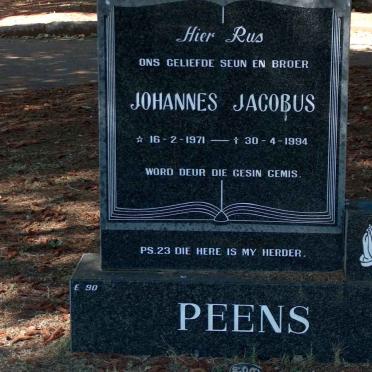 PEENS Johannes Jacobus 1971-1994