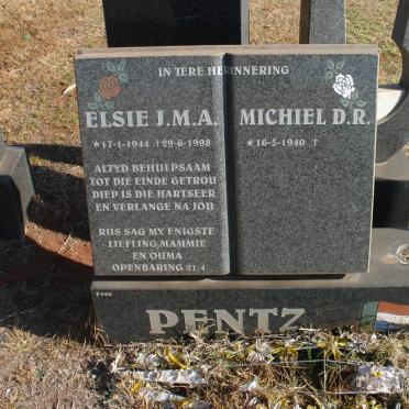 PENTZ Michiel D.R. 1940- &amp; Elsie J.M.A. 1944-1998