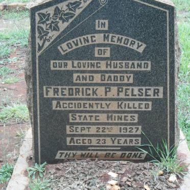 PELSER Fredrick P. -1927