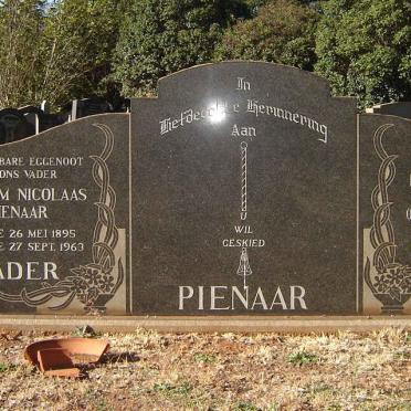PIENAAR Willem Nicolaas Pienaar 1895-1963 &amp; Magdalena Elizabeth HERHOLDT 1897-1989