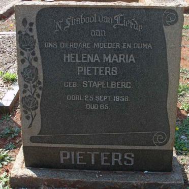 PIETERS Helena Maria nee STAPELBERG -1956