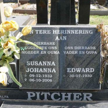 PITCHER Edward 1930- &amp; Susanna Johanna 1932-2006
