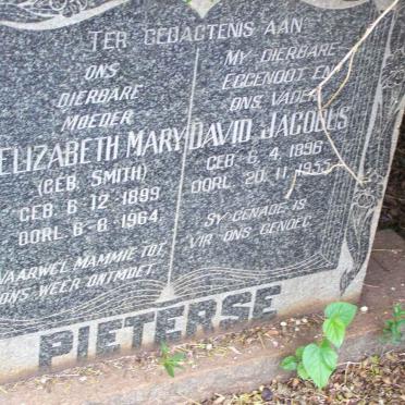 PIETERSE David Jacobus 1896-1955 &amp; Elizabeth Mary SMITH 1899-1964