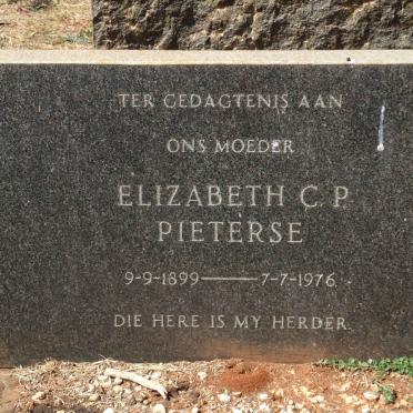 PIETERSE Elizabeth C.P. 1899-1976