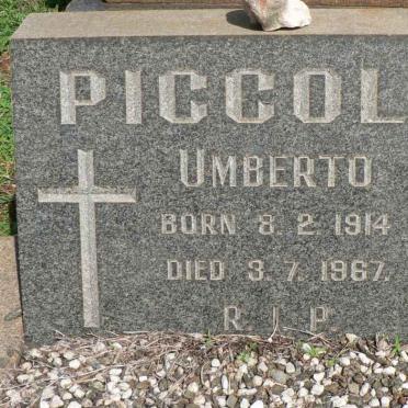PICCOLO Umberto 1914-1967