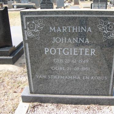 POTGIETER Marthina Johanna 1949-1981