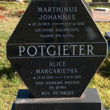 POTGIETER Marthinus Johannes 1913-1981