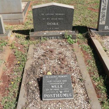 POSTHUMUS Willie 1906-1994 &amp; Dora 1907-1981