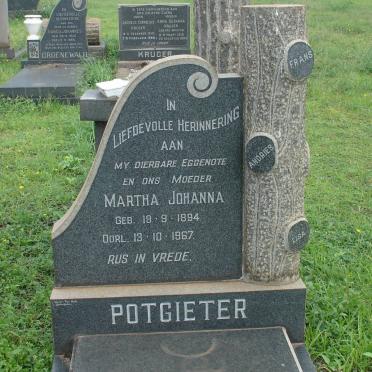 POTGIETER Martha Johanna 1894-1967