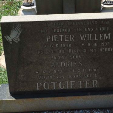 POTGIETER Pieter Willem 1946-1993 :: POTGIETER Andries 1973-1990