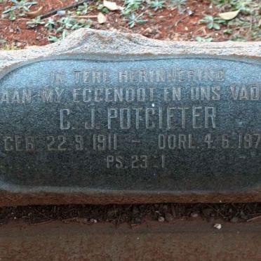 POTGIETER C.J. 1911-1970