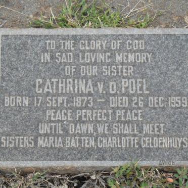 POEL Cathrina, v.d. 1873-1959