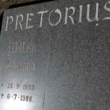 PRETORIUS Willem Adriaan 1933-1988