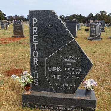 PRETORIUS Chris 1946-2003 &amp; Lenie 1950-
