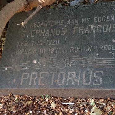 PRETORIUS Stephanus Francois 1920-1971