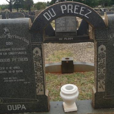 PREEZ Jacobus Petrus, du 1883-1959 &amp; Elsie Maria 1887-1971